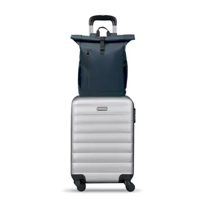 Plecak rolltop na laptop RPET 600D BANGKOK ROLL - Niebieski (MO2643-04)