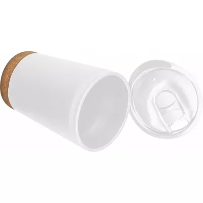 Kubek plastikowy PRESTON 280 ml - biały (433906)