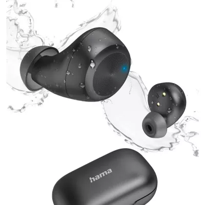 Bezprzewodowe słuchawki douszne Hama Spirit Chop II - czarny (VH013-03)
