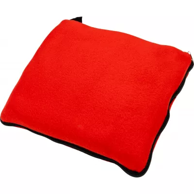 Koc z polaru/poduszka 2w1 RADCLIFF - czerwony (277505)