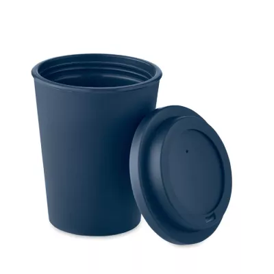 Kubek dwuścienny z PP z ustnikiem 300 ml NOLA - Francuski Granat (MO6582-85)