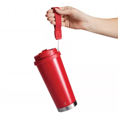 Butelka termiczna z podwójną izolacją - czerwony (56-0304744)