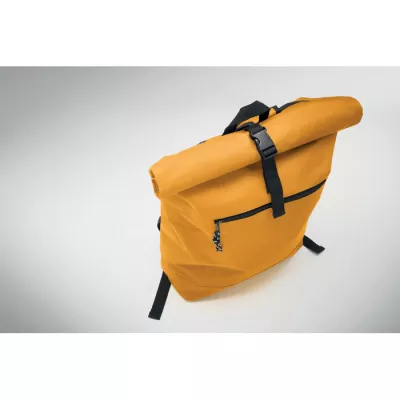 Plecak rolltop na laptop 15" z poliestru 600D IREA - Ochre (MO2170-78)