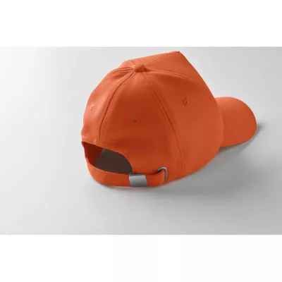 Czapka z daszkiem 5-panelowa RPET 210 g/m² SENGA - Pomaranczowy (MO6831-10)