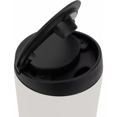 Kubek termiczny z recyklingu PONTA GROSSA MoLu 450 ml - biały (481306)