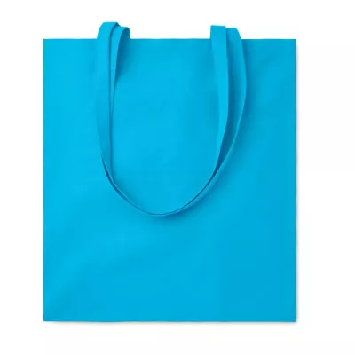 Torba bawełniana 38x42 cm 140 g/m² COTTONEL COLOUR + - Turkusowy (MO9268-12)