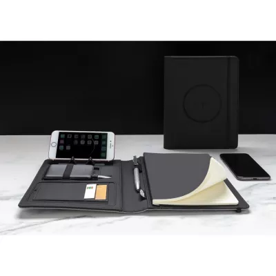 Teczka konferencyjna A5 Air, power bank 5000 mAh - czarny (P774.051)