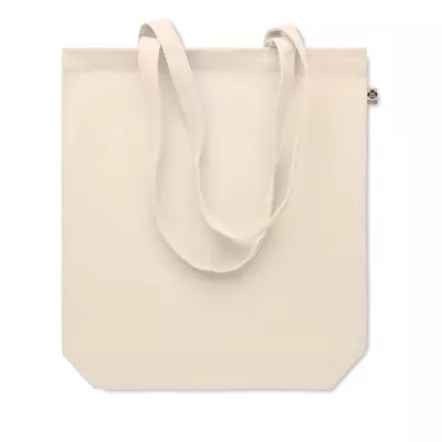 Torba płócienna organiczna z klinem 270 g/m² RASSA+ - Bezowy (MO6712-13)