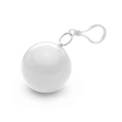 Ponczo przeciwdeszczowe w etui z karabińczykiem NIMBUS - Bialy (MO7421-06)