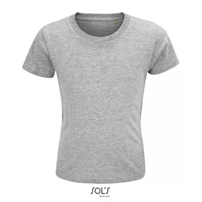 Koszulka organiczna 150 g/m² Sol's CRUSADER KIDS - Szary Melanż (S03580-GM)