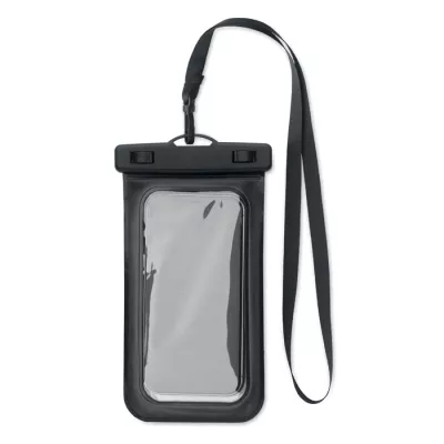 Etui wodoodporne na telefon IPX8 ze smyczą SMAG - Czarny (MO2182-03)