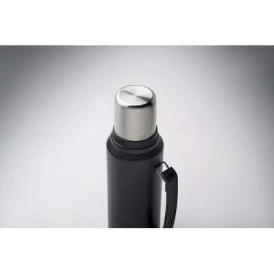 Termos stalowy z kubkiem 1000 ml NYIMA - Czarny (MO2710-03)