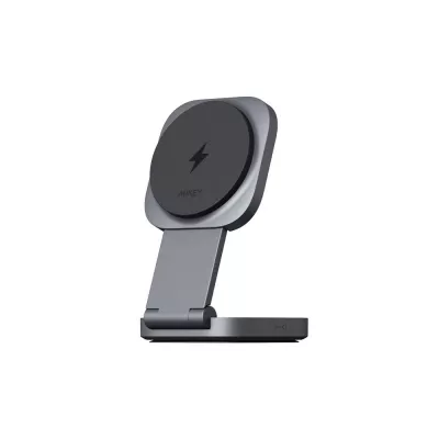 Magnetyczna ładowarka bezprzewodowa 15W Aukey - grafitowy (VAM11-15)