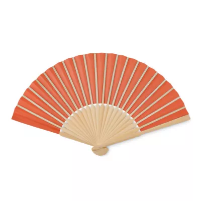 Wachlarz bambusowy z papierem FANNY PAPER - Pomaranczowy (MO6828-10)