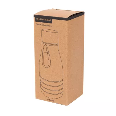 Składana butelka do picia 550 ml BIG GETS SMALL - czarny (56-0603190)