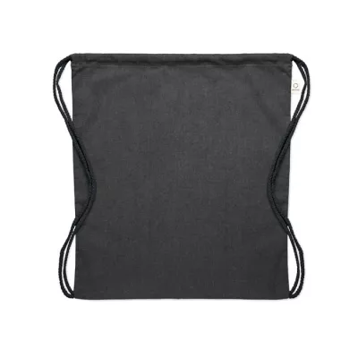 Worek z recyklingu 140 g/m² CABETRI COLOUR - Czarny (MO2402-03)