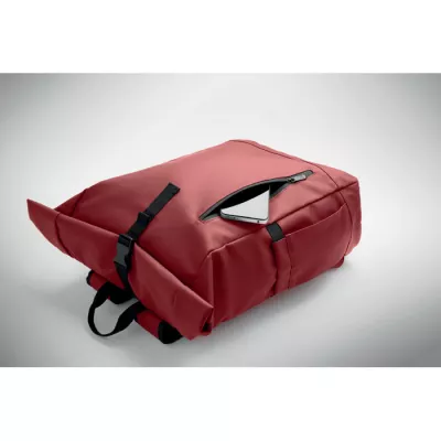 Plecak rolltop na laptop RPET 600D BANGKOK ROLL - Burgund (MO2643-02)