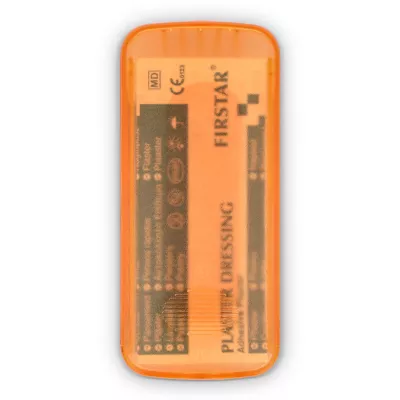 Pudełko z 5 plastrami z polietylenu (56 × 18 mm) - pomarańczowy (LT90320-N0026)