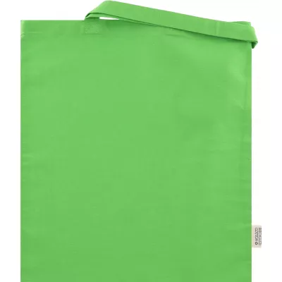 Torba bawełniana z długimi uszami 180g/m2 z materiałów z recyklingu GLEN - jasnozielony (6469829)