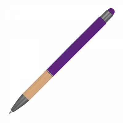 Długopis metalowy touch pen soft touch BRYGIDA - fioletowy (1358112)