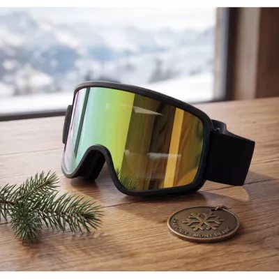 Gogle narciarskie UV400 lustrzane NISEKO - Pomaranczowy (MO3194-10)