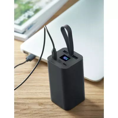 Powerbank aluminiowy 20 000 mAh PD 65W VOIMA - Czarny (MO2943-03)