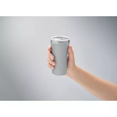 Kubek termiczny ze stali z recyklingu 160 ml OZ - Szary (MO2326-07)
