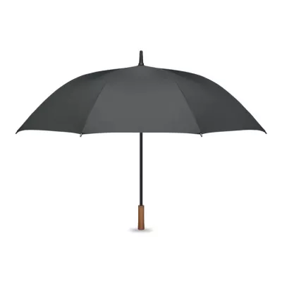 Parasol automatyczny 27" z drewnianą rączką RAYNA - Kamienny Szary (MO3220-15)