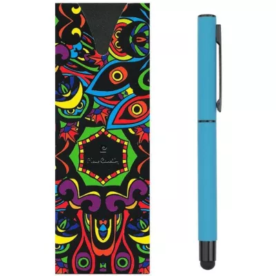 Pióro kulkowe touch pen soft touch CELEBRATION Pierre Cardin - jasnoniebieski (B0300605IP324)