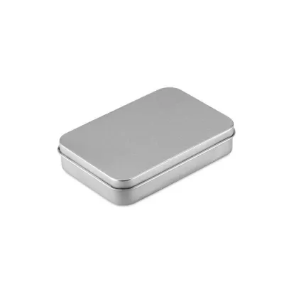 Karty do gry 54 szt. w metalowym pudełku AMIGO - Srebrny Mat (MO7529-16)