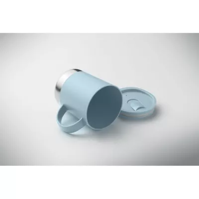 Kubek z PP z przesuwaną pokrywką 300 ml BEAKER - Baby Blue (MO2772-66)