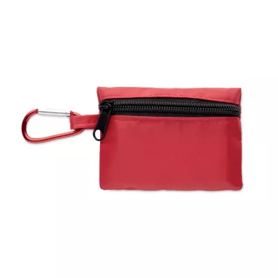 Apteczka kompaktowa w etui z RPET CAREONE - Czerwony (MO2819-05)