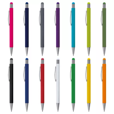 Długopis metalowy touch pen SALT LAKE CITY - jasnozielony (093429)