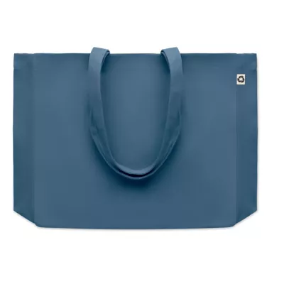 Torba z bawełny z recyklingu 280 g/m² RESPECT COLOURED - Niebieski (MO6380-04)