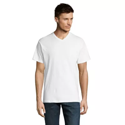 Koszulka męska V-neck 150 g/m² Sol's VICTORY - Bialy (S11150-WH)