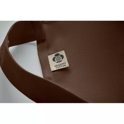 Fartuch z bawełny organicznej 240 g/m² GAMMA - Czekolada (MO2249-41)