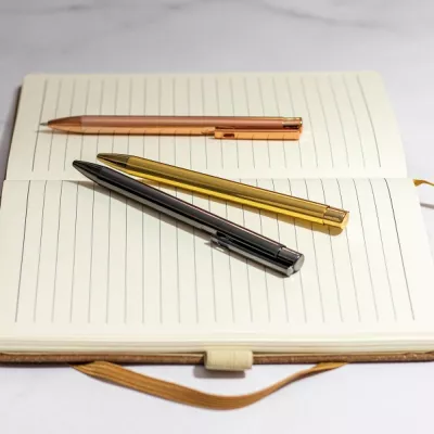 Długopis aluminiowy MELANIA - ciemnoszary (1261477)