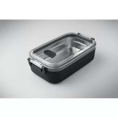 Lunchbox z PP ze stalowym wkładem 750 ml HOAGIE - Czarny (MO2770-03)