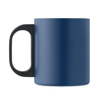 Kubek dwuścienny stalowy z uchwytem 300 ml TANISS - Francuski Granat (MO6600-85)