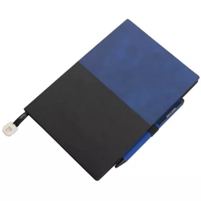 Notatnik A5 w kropki i długopis REPORTER Pierre Cardin - niebieski (B3501202IP304)