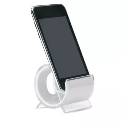 Podstawka na telefon plastikowa STANDIX - Bialy (MO7937-06)