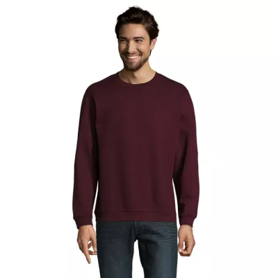 Bluza męska z okrągłym dekoltem 260 g/m² Sol's SPIDER - Oxblood (S01168-OX)