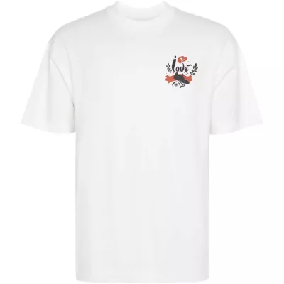 Chow - koszulka unisex z krótkim rękawem, fason oversize - Biały (R6561-WHITE)