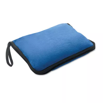 Koc podróżny i poduszka 2 w 1 220 g/m² COZY - Niebieski (MO2568-04)