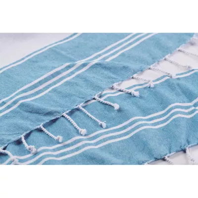 Torba plażowa z ręcznikiem hammam 180 g/m² HUMMUM - Turkusowy (MO2954-12)