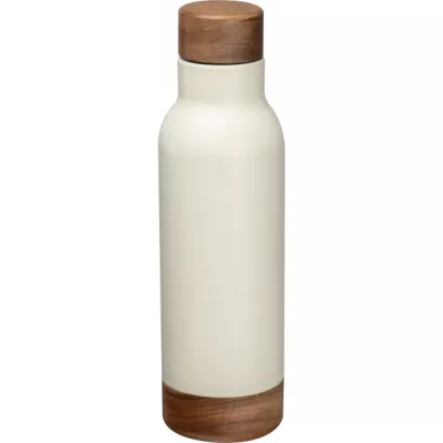 Butelka termiczna ze stalowa z recyklingu COTE D'AZUR MoLu 630 ml - biały (397806)