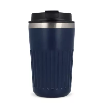 Termos na kawę ze stali nierdzewnej pochodzącej z recyklingu, 400 ml - ciemnoniebieski (LT98698-N0010)