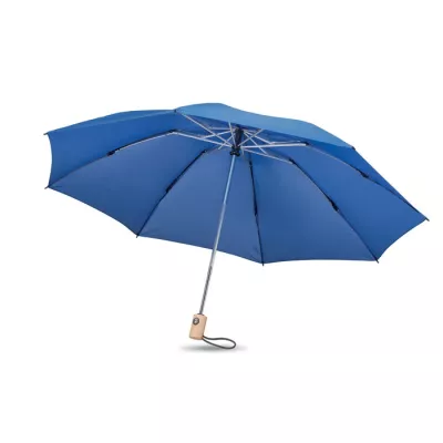Parasol składany automatyczny 23" z RPET LEEDS - Niebieski (MO6265-37)