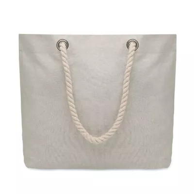 Torba plażowa z bawełny z recyklingu 220 g/m² MARE - Szary (MO2188-07)