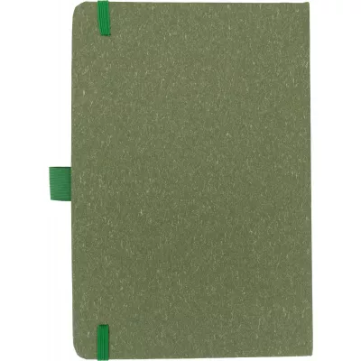 Notatnik A5 w kropki z papieru z recyklingu AGNESE - zielony (2179909)